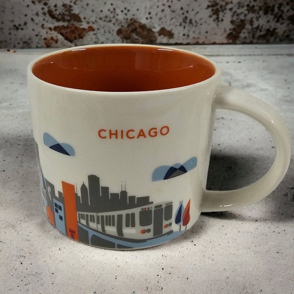 Starbucks Chicago‎ 14 oz Mug You Are Here Coffee Cup Collection 2013